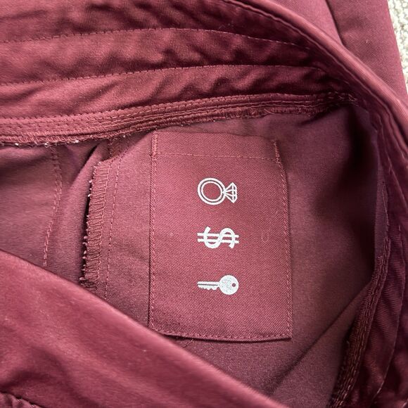 FIGS Zamora 2.0 Jogger Scrub Pants Burgundy W18SW2005 PO 1699 Size XS - Picture 5 of 12